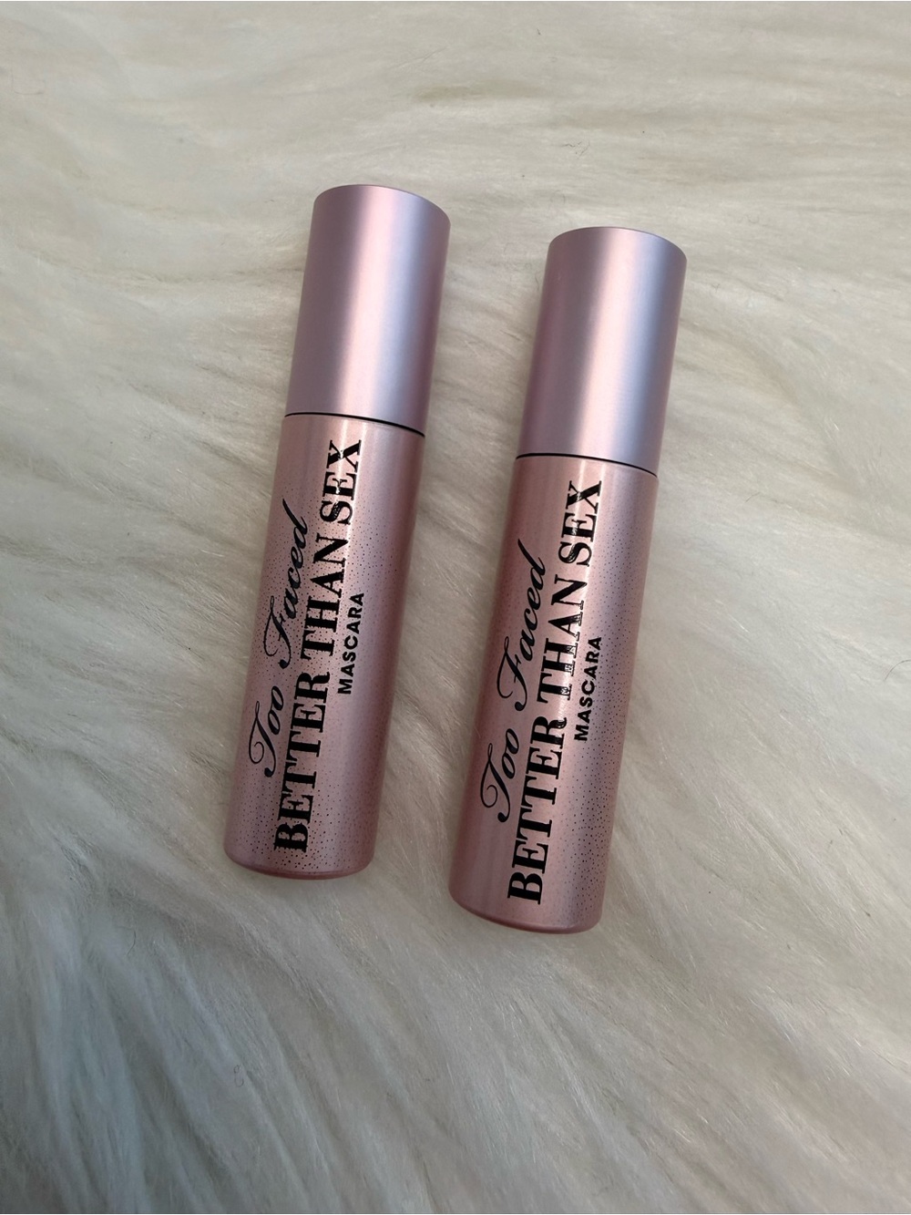 Lot 2 TOO FACED Better Than Sex Mascara Black .13 oz 3.9 g Deluxe Travel Size